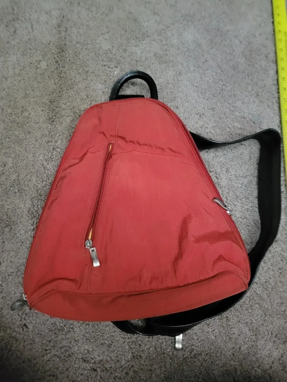 Baggallini Metro Convertible Backpack Nylon Rusty Red